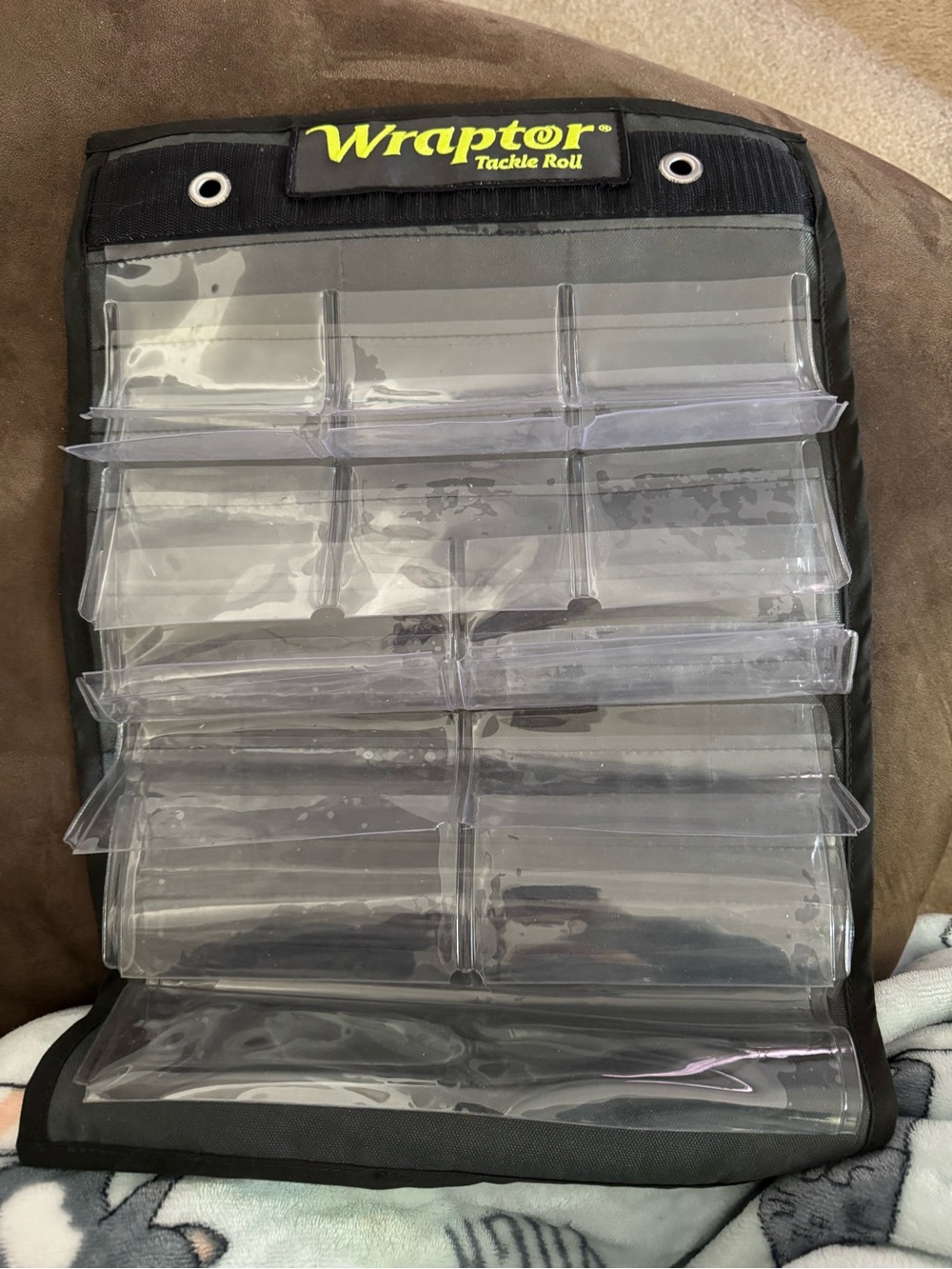 Wraptor Tackle 20 lure Roll - Clear Pocket Organizer